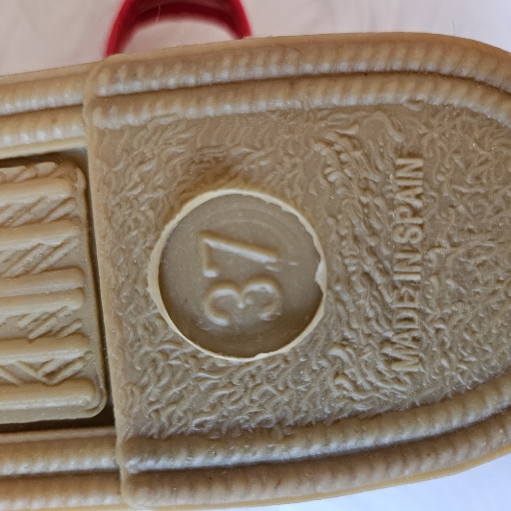 Diegos Classic Spanish Handmade Red Anklestrap Espadrilles for Women Size 37 NWT - Picture 8 of 15